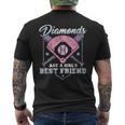 Diamonds Are A Girls's Best Friend BaseballMen's T-shirt Back Print