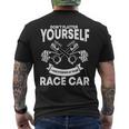 Dirt Track Racing Automobile Mx Race Motocross Car Racers Men's T-shirt Back Print