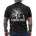 Disc Golf Stupid Tree Disc Golf Men's T-shirt Back Print