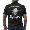 Divertido Caballo Cuatro Pezuñas Dos Pies Un Equipo Caballos Camiseta Hombre Estampado Espalda