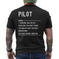 Divertido Título De Trabajo De Pilot Definition Camiseta Hombre Estampado Espalda