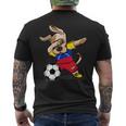 Dog Dabbing Soccer Venezuela Jersey Venezuelan Men's T-shirt Back Print