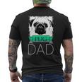 Dog Dad Pug Hunde Mops Papa T-Shirt mit Rückendruck