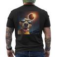 Dog Selfie Solar Eclipse Wearing Glasses Dog Lovers Men's T-shirt Back Print