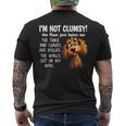 Dogs I'm Not Clumsy The Floor Just Hates Me The Table Men's T-shirt Back Print