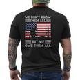 We Don't Know Them All But We Owe Them All Usa Memorial Day Men's T-shirt Back Print
