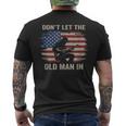 Don't Let The Old Man In Cowboy Us Flag Men's T-shirt Back Print