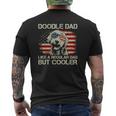 Doodle Dad Goldendoodle Regular Dad But Cooler American Flag Mens Back Print T-shirt
