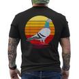 Dove Vintage Retro Dove Fancier T-Shirt mit Rückendruck