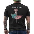 Driven To Read Pigeon Library Reading Books Reader Men's T-shirt Back Print