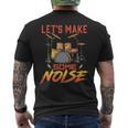 Drums Drummer Quotes Humor Sayings Men's T-shirt Back Print