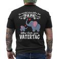 Du Machst Einen Tolle Job Papa Father's Day Baby Elephant Heart S T-Shirt mit Rückendruck