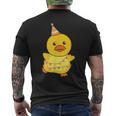 Duck For Birthday For Children A Birthday Duck Men's T-shirt Back Print
