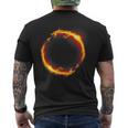 Dueling Dragons Fire Ring Men's T-shirt Back Print