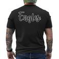 Eagles School Sports Fan Team Spirit Mascot Men's T-shirt Back Print
