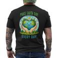 Earth Day 2024 Make Earth Day Every Day Cute Earth Day Men's T-shirt Back Print
