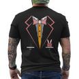 Easter Tux Costume Tuxedo Easter Sunday Men's T-shirt Back Print