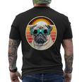 Eclipse Dogs Where Pug Charm Meets Celestial Wonder Men's T-shirt Back Print