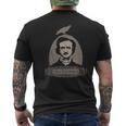 Edgar Allan Poe Cuervo Gótico Nunca Más Oculto Inglés Horror Camiseta Hombre Estampado Espalda