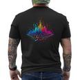 Égaliseur De Musique Colorée Techno Trance T-shirt imprimé au dos