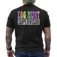 Egg Hunt Supervisor Egg Hunting Squad Moms Easter Men's T-shirt Back Print