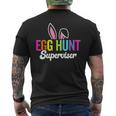 Egg Hunt Supervisor Matching Easter Rabbit Ears Egg Hunter Men's T-shirt Back Print