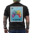 El Gamer Mexican For Gamer Mexican Lottery Card Men's T-shirt Back Print