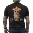 El Gato Meme Mexican Cat Latino Munchkin Kitty Cinco De Mayo Men's T-shirt Back Print