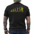 Electrician Electrical Engineer Electricity Evolution Men's T-shirt Back Print