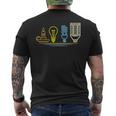 Eléctrico Ingeniero Iluminación Electricidad Electricista Camiseta Hombre Estampado Espalda