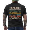 Elephant Speak For Those Who Have No Voice Mens Back Print T-shirt