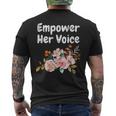 Empower Her Voice Gender Equality Empowerment Men's T-shirt Back Print