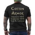 En Coton Armure Statistiques Drôles D'équipement De Jeu Rpg T-shirt imprimé au dos