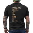 Equality Equity Inclusion Social Justice Human Rights Men's T-shirt Back Print