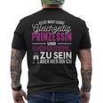 Es Ist Nicht Leicht Prinzessin Skihaserl Ski Rabbit Apres Ski T-Shirt mit Rückendruck