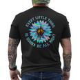 Every Little Thing Is Gonna Be Alright Hippie Flower Men's T-shirt Back Print
