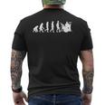 Evolution Drummer Drums Men's T-shirt Back Print
