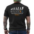 The Evolution Of Money Bitcoin Cardano To The Moon Men's T-shirt Back Print