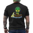 Exterrestrial Ufo Lake Fishermen Sail Fish Fishing Alien Dad Mens Back Print T-shirt