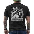 Fa-Thor Fathers Day Fathers Day Dad Father Men's T-shirt Back Print