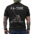 Fa-Thor Fathor Fathers Day Fathers Day Dad Father Men's T-shirt Back Print