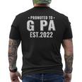 Family 365 Promoted To G Pa 2022 Grandpa Mens Back Print T-shirt