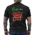 Family One In A Melon Dad Matching Family Tee Mens Back Print T-shirt