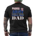 Family Proud Army National Guard Dad Mens Back Print T-shirt