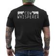 Farmer Cow Whisperer Vintage Men's T-shirt Back Print