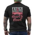 Father And Daughter Heart To Heart Mens Back Print T-shirt