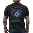 Father In Memory Of My Dad Suicide Prevention Awareness Men's T-shirt Back Print