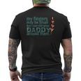 Father's Day First Time Dad Promoted To Daddy Mens Back Print T-shirt
