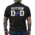 Father's Day Gamer Autism Awareness Papa DadShirt For Men Mens Back Print T-shirt