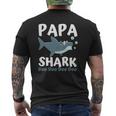 Father's Day From Wife Son Daughter Papa Shark Doo Doo Mens Back Print T-shirt